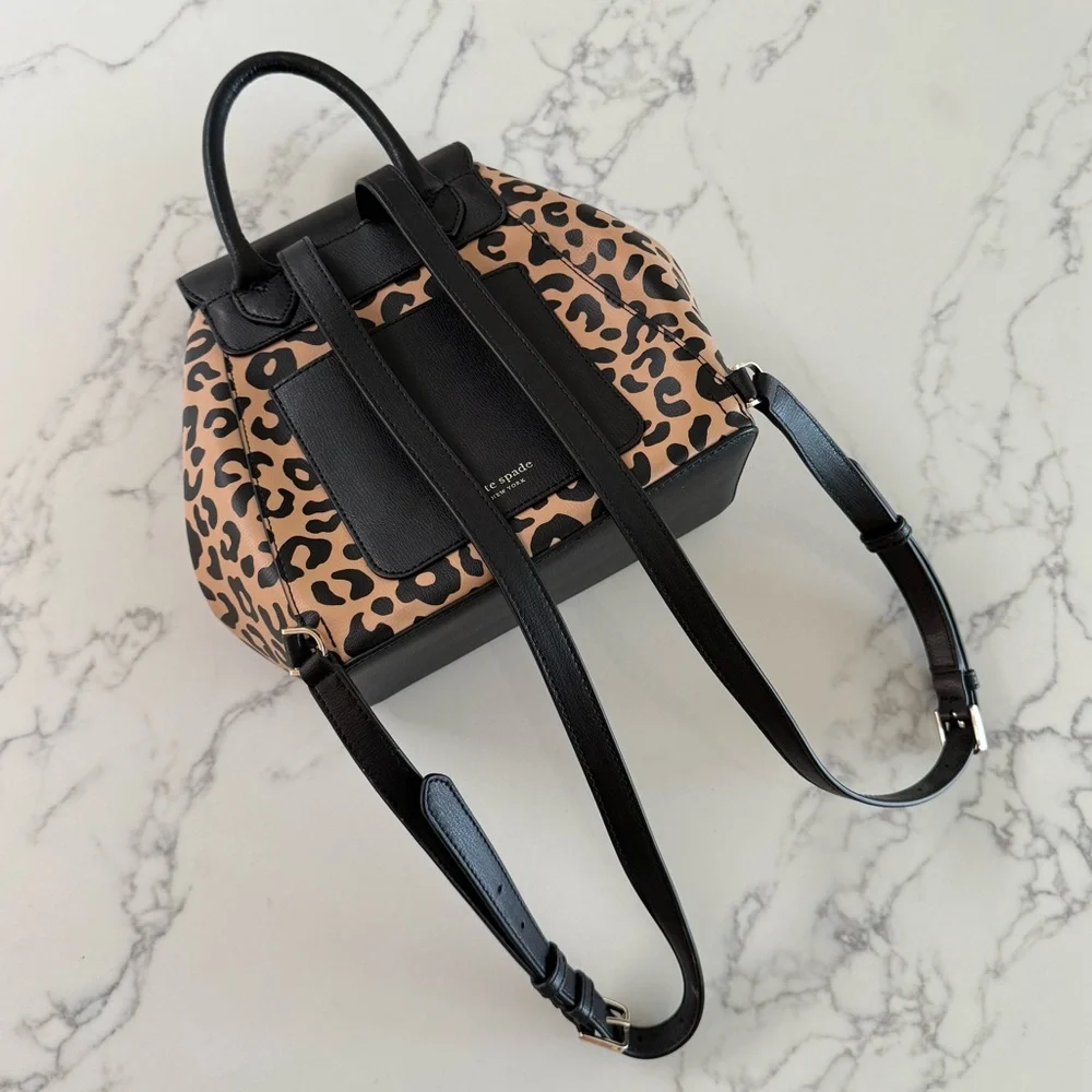 Kate Spade Adel Leopard Print Backpack